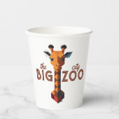 Gobelets En Papier Girafe isométrique (Recto)