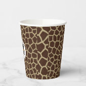 Gobelets En Papier Giraffe Animal Print (Gauche)