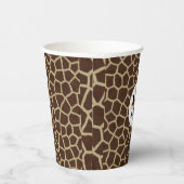 Gobelets En Papier Giraffe Animal Print (Droite)