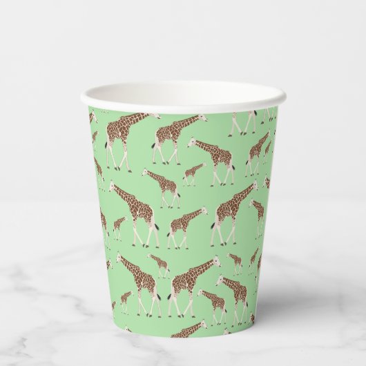 Gobelets En Papier Giraffe Jungle Safari fête d'anniversaire animal (Verso)