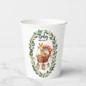 Gobelets En Papier Giraffe mignonne dans le Baby shower d'hiver de Ca (Verso)