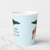 Gobelets En Papier Giraffe Sur La Savanna (Gauche)