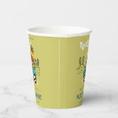 Gobelets En Papier Giraffe Verte Lumineuse Dans Ferme Tracteur Garçon (Droite)