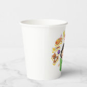 Gobelets En Papier Girl Reading Learning ABC Letters and Toys (Droite)