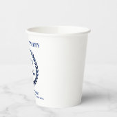 Gobelets En Papier Girly Blue Sparkle Law School Graduation (Gauche)