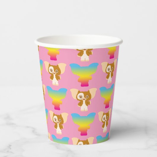 Gobelets En Papier Gizmo | Motif arc-en-ciel (Verso)