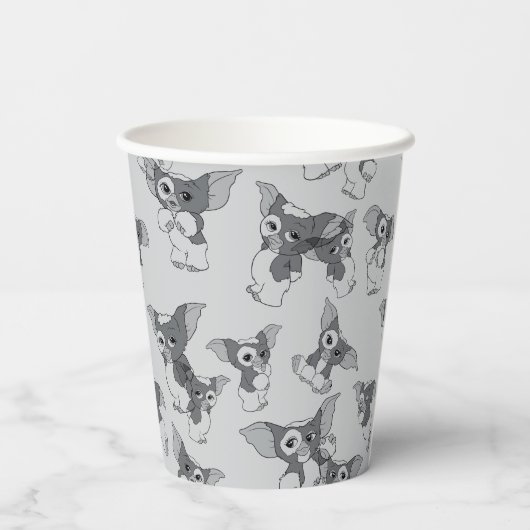 Gobelets En Papier Gizmo | Motif noir et blanc (Verso)