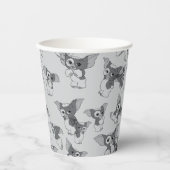 Gobelets En Papier Gizmo | Motif noir et blanc (Recto)