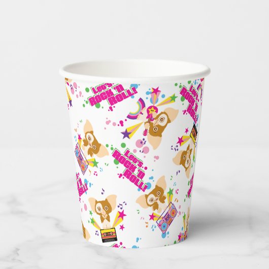 Gobelets En Papier Gizmo | Motif Rock 'n Roll (Verso)