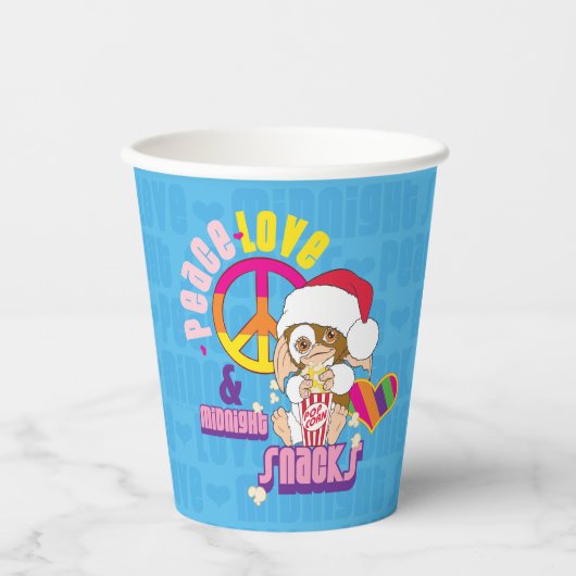 Gobelets En Papier Gizmo | Peace Love & Midnight Snacks (Recto)