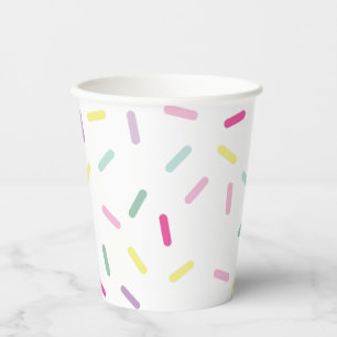 Gobelets En Papier Glace et paillettes Sweet One 1er anniversaire