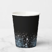 Gobelets En Papier Glam Parties scintillant noir tasse de papier (Gauche)