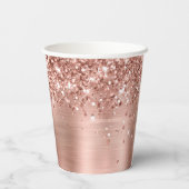 Gobelets En Papier Glittery Rose Gold Glam 40 & Fabuleux (Verso)