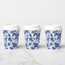 Glorieuses du matin Cobalt Bleu Blanc de style Del