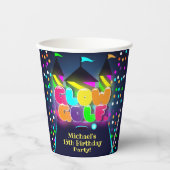 Gobelets En Papier Glow Miniature Golf fête d'anniversaire (Recto)
