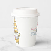 Gobelets En Papier Gnome For The Holidays Festive Christmas XMas  (Gauche)