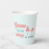 Gobelets En Papier Gnome pour les tasses de papier de vacances (Verso)