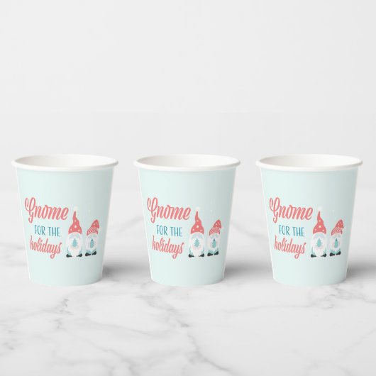 Gobelets En Papier Gnome pour les tasses de papier de vacances (Multi)