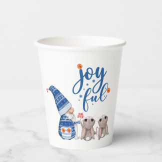 Gobelets En Papier Gnome scandinave mignonne avec lapins joyeux