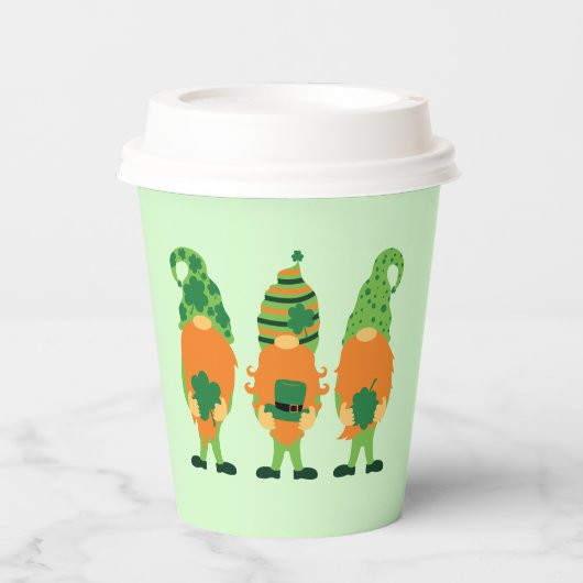 Gobelets En Papier Gnomes de la Saint-Patrick-59065 (Recto)