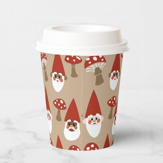 Gobelets En Papier Gnomes et champignons Coupes en papier de Mug (Droite)