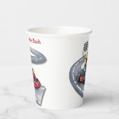 Gobelets En Papier Go-Kart Anniversaire Bash (Gauche)