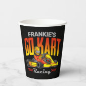 Gobelets En Papier Go Kart Racing Personnalisé Motorsport Karting (Recto)