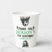 Gobelets En Papier Goal! Soccer 5e anniversaire fête (Recto)