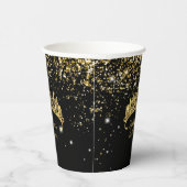Gobelets En Papier Gold Confetti Quinceanera Tiara (Droite)