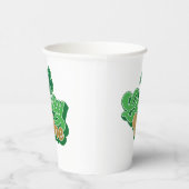 Gobelets En Papier Gold et Green Lucky One First Birday Paper Cups (Droite)