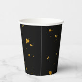Gobelets En Papier Gold Flakes Noir (Droite)