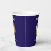 Gobelets En Papier Gold Globe Passport Travel Baby Shower (Droite)