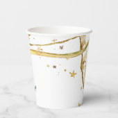 Gobelets En Papier Gold Ruban Russe fête de Noël (Verso)