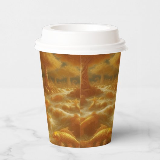 Gobelets En Papier Golden Koi (Droite)