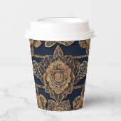 Gobelets En Papier Golden patterns AI art (Recto)