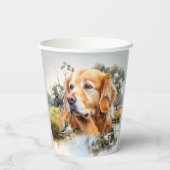 Gobelets En Papier Golden Retriever (Verso)