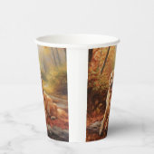 Gobelets En Papier Golden Retriever en automne Leaves automne Inspire (Droite)