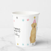 Gobelets En Papier Golden Retriever laisse Pawty Dog Birmingham Paper (Droite)