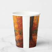 Gobelets En Papier Goldendoodle en automne Leaves Fall Inspire (Droite)