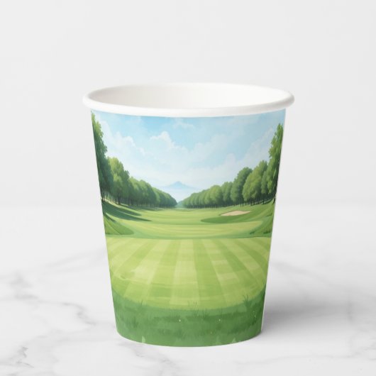 Gobelets En Papier Golf 1er Anniversaire Trou De Fête En Un (Verso)