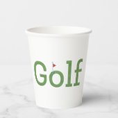 Gobelets En Papier GOLF avec flagstick café Mug (Recto)
