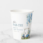 Gobelets En Papier Golf Let's Par-tee Boy Baby Shower (Verso)