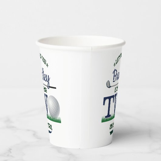 Gobelets En Papier Golf PAR-TEE 2e anniversaire (Droite)
