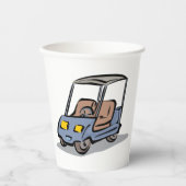 Gobelets En Papier Golf Part Fun Sport Véhicule (Recto)