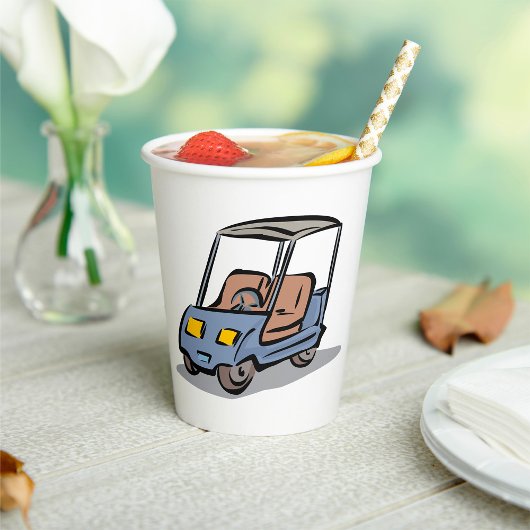 Gobelets En Papier Golf Part Fun Sport Véhicule