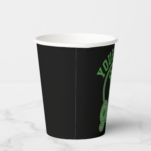 Gobelets En Papier Golf personnalisé AJOUTER NOM Retro Pro Golfer Swi (Droite)