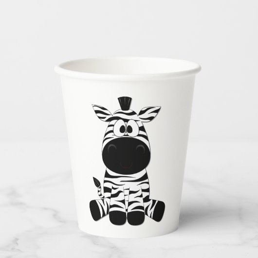 Gobelets En Papier Goofy Zebra (Recto)