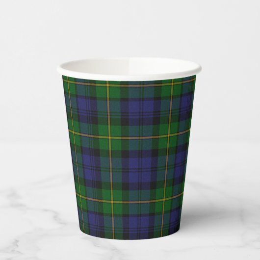 Gobelets En Papier Gordon Tartan Tasses De Papier Plaid (Gauche)