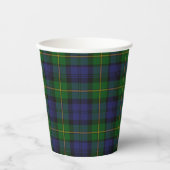 Gobelets En Papier Gordon Tartan Tasses De Papier Plaid (Recto)