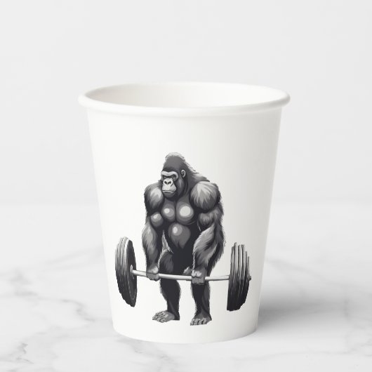 Gobelets En Papier Gorila Deadlift (Recto)